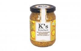 K's Kitchen Wholegrain Mustard with Chilli  Glass Jar  250 grams